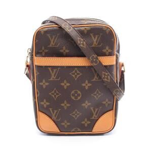 Louis Vuitton Danube shoulder bag canvas leather Monogram Brown